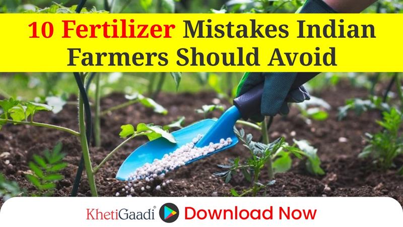 10 Mistakes Farmers Should Avoid While Applying Fertilisers in India