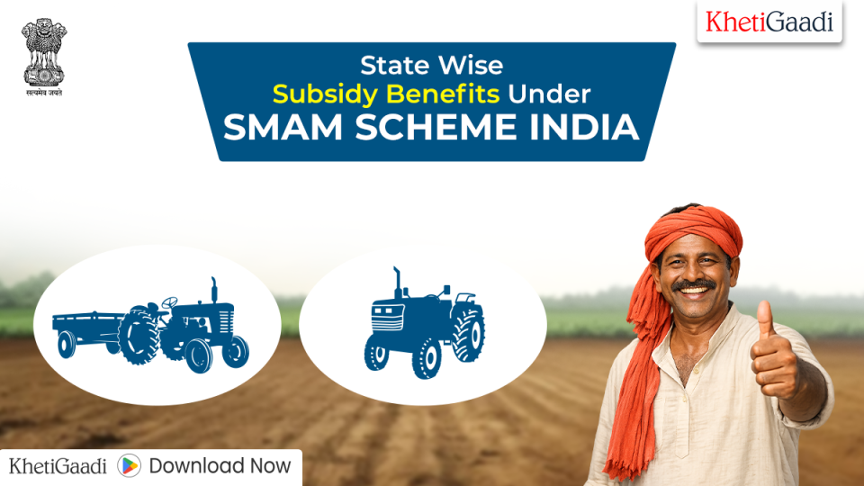 State Wise Subsidy Benefits Under SMAM Scheme India