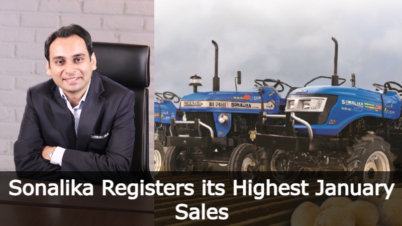 Sonalika Registers its Highest Ever Overall January Sales of 10,158 tractors
