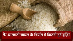 गैर-बासमती चावल पर निर्यात में वृद्धि
