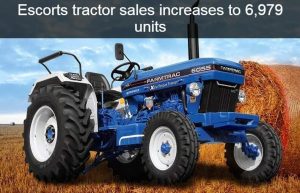 Escorts tractor sales increases to 6,979 units in April 2021 rising by an 890% YoY