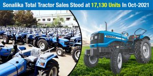 Sonalika Total Tractor Sales Figures Stood by 5.5% Growth
