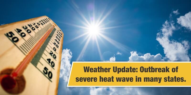Weather Update: Outbreak of severe heat wave in many states, Meteorological Department issued a red alert.