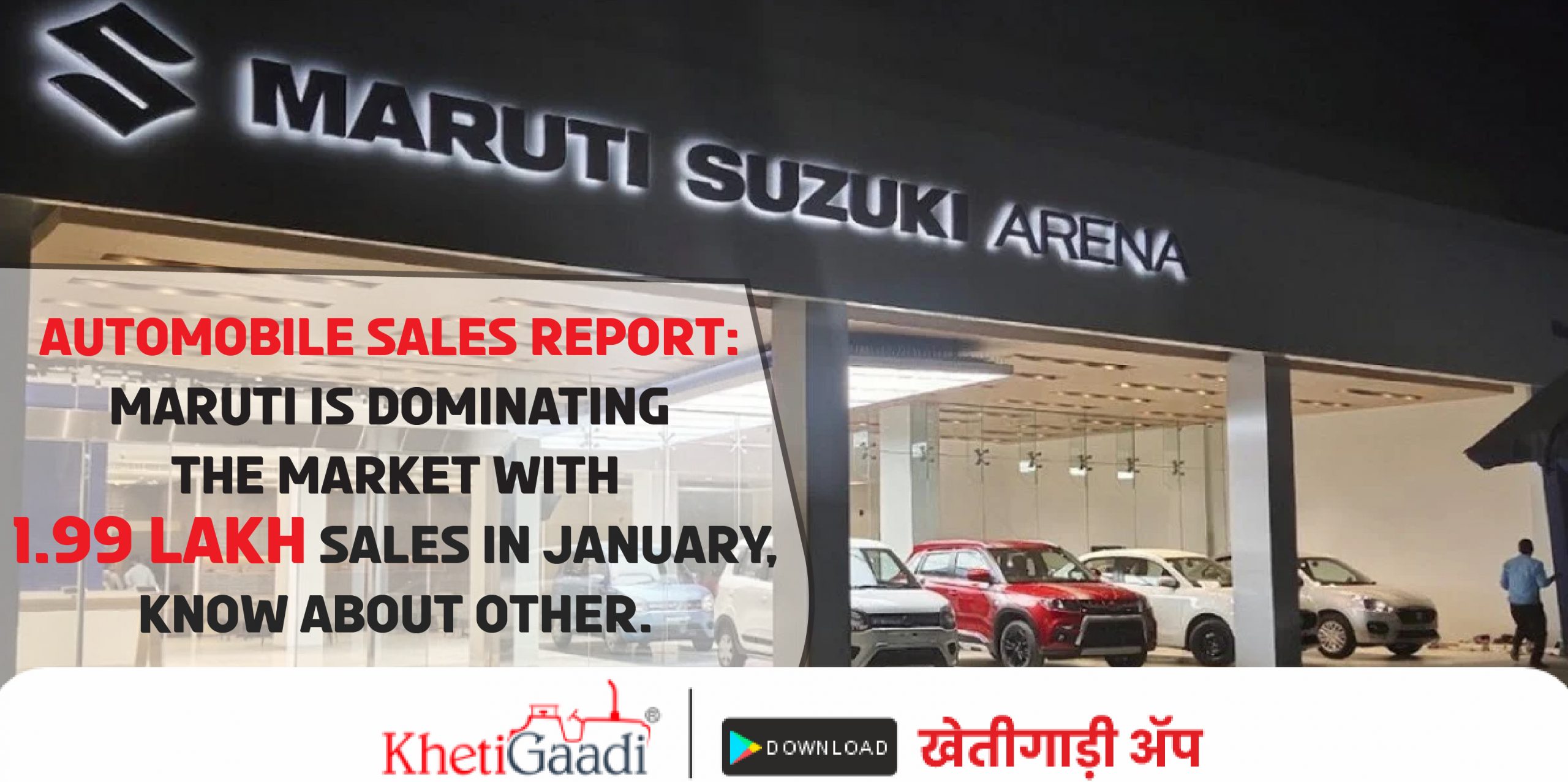 Automobile Sales Report: Maruti is dominating the market with 1.99 lakh sales in January, know about other.