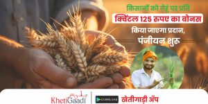 किसानों को गेहूं पर प्रति क्विंटल 125 रुपए का बोनस किया जाएगा प्रदान, पंजीयन शुरू