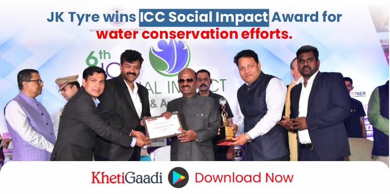 JK Tyre has been recognized with the ICC Social Impact Award for its efforts in water conservation.