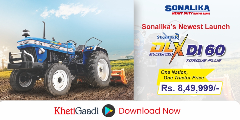 Sonalika’s New Launch – Sikander DLX DI 60 Torque Multi-Speed Tractor