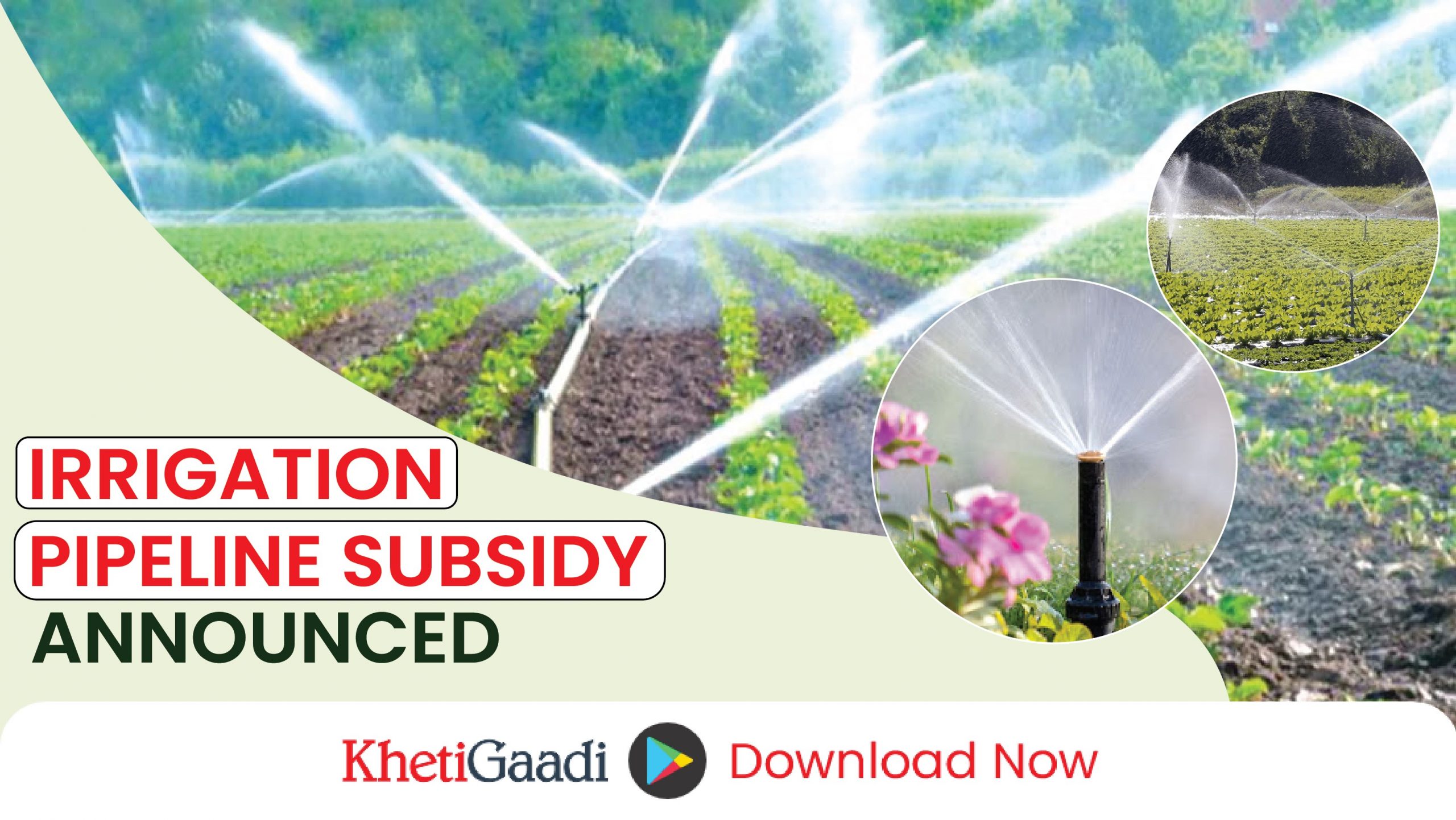 Last call for farmers: ‘Irrigation Pipeline Subsidy’ ends tomorrow!