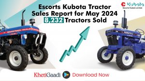 Escorts Kubota Tractor Sales Report for May 2024:  8,232 Tractors Sold