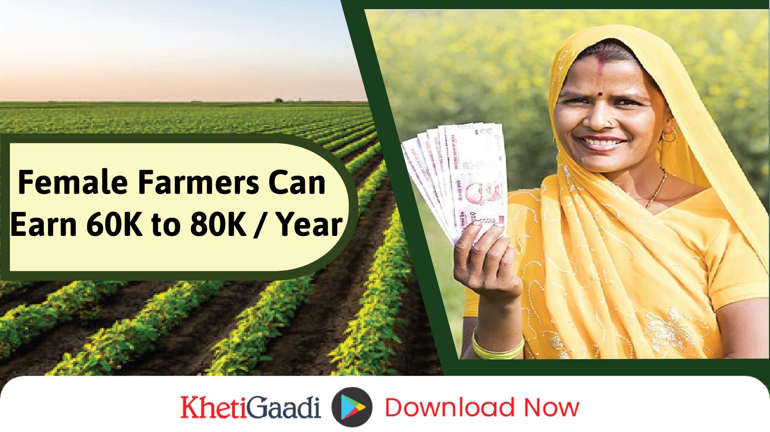 Now female farmers can earn 60 to 80 thousand per year.