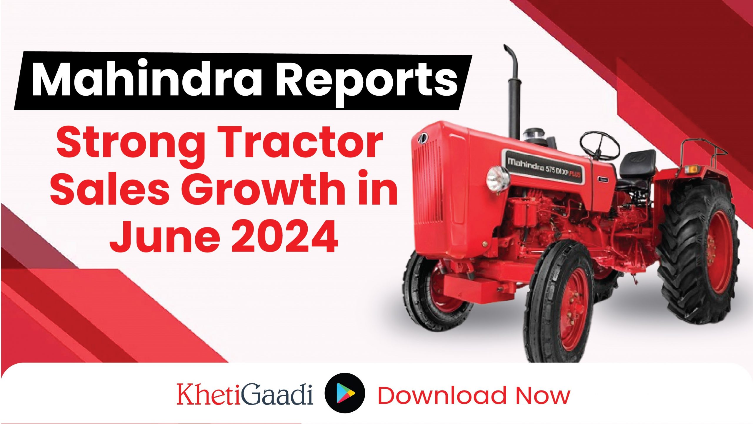 Mahindra Tractor Reports Strong Sales Growth in June 2024