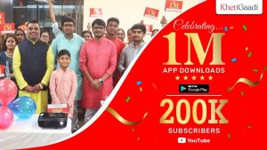 KhetiGaadi achieves 1 Million App Downloads & 2 Lakh YouTube Subscribers Milestone