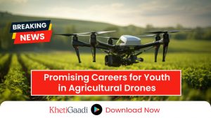 Good career opportunities for youths in agricultural drones 