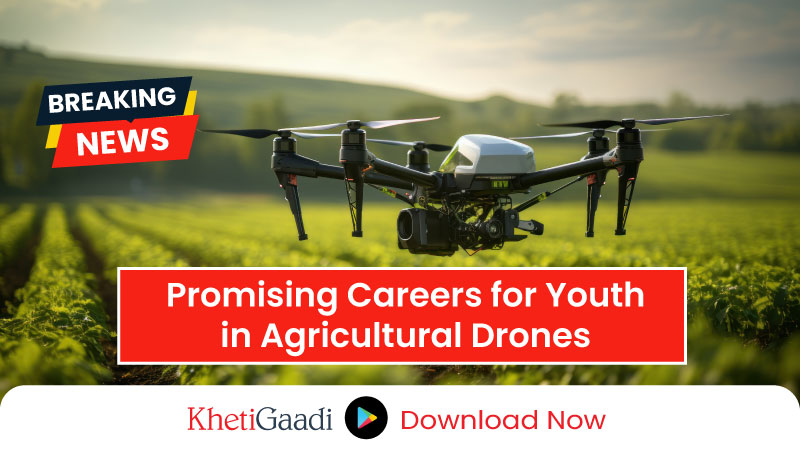 Good career opportunities for youths in agricultural drones 