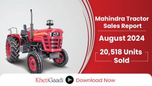 August 2024 Mahindra Tractor Sales Report: 20,518 Units Sold