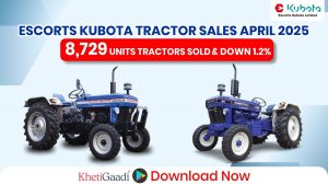Escorts Kubota Tractors Sold 8,729  in April 2025, a 1.2% decrease