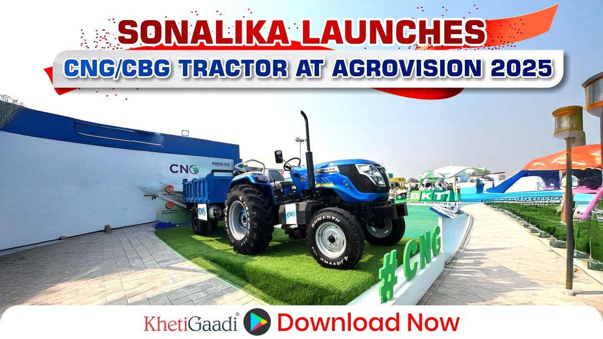 Sonalika unveils a new era in sustainable farming by showcasing CNG/CBG tractor at Agrovision 2025