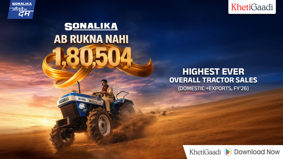Sonalika Sets New Record with Highest-Ever Tractor Sales in FY26