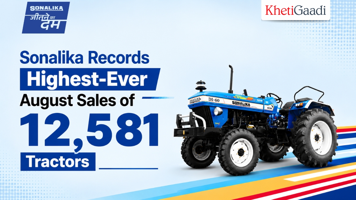 Sonalika Records Highest-Ever August Sales of 12,581 Tractors